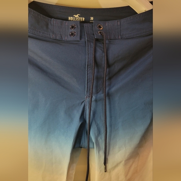 Hollister‎ mens blue swim trunks size 30 - Picture 3 of 8